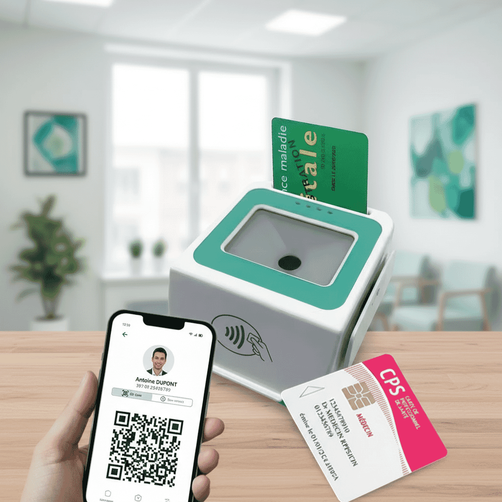 Location lecteur SESAM-Vitale LKN700 – CPS Sécurisé, Carte Vitale & e-Vitale